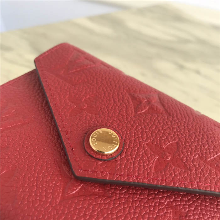 Louis Vuitton VICTORINE WALLET Monogram Empreinte Red High