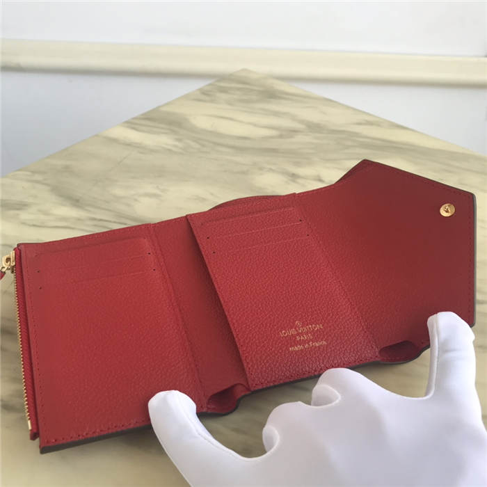 Louis Vuitton VICTORINE WALLET Monogram Empreinte Red High