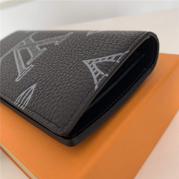 Louis Vuitton BRAZZA WALLET Taurillon Shadow High