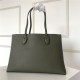 Louis Vuitton LOCKME SHOPPER Grained calf Khaki High