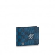 Louis Vuitton MULTIPLE WALLET Damier Graphite Navy High