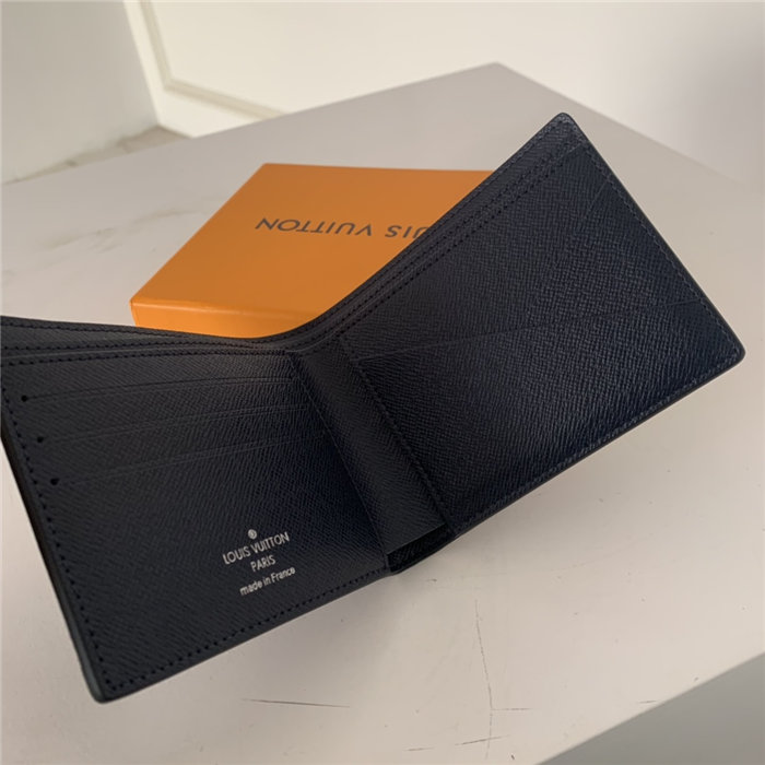 Louis Vuitton MULTIPLE WALLET Damier Graphite Navy High