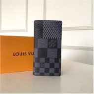 Louis Vuitton BRAZZA WALLET Black/Grey High