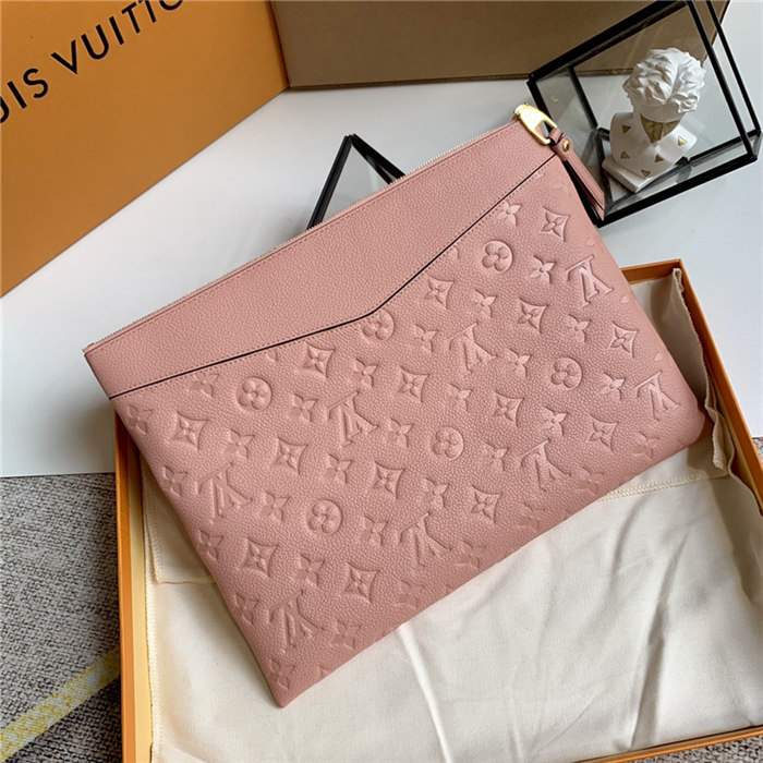 Louis Vuitton DAILY POUCH Monogram Empreinte Pink High