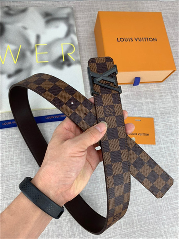 Louis Vuitton LV PYRAMIDE 40MM BELT Damier Ebene High