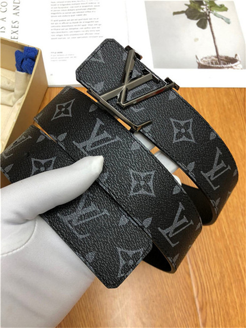 Louis Vuitton LV PYRAMIDE 40MM Reversible BELT Monogram Eclipse High