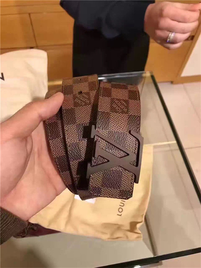 Louis Vuitton LV INITIALES 40MM BELT Damier Ebene High