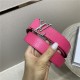 Louis Vuitton LV INITIALES 30MM REVERSIBLE BELT Leather Fuchsia/Grey High