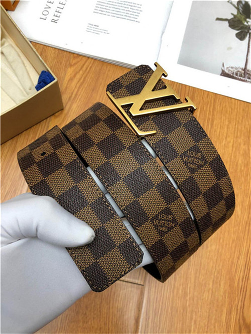 Louis Vuitton LV INITIALES 40MM BELT Damier Ebene Anti-Gold High