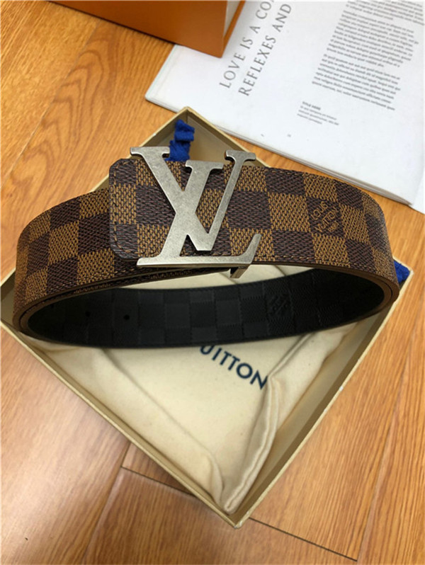 Louis Vuitton LV INITIALES 40MM BELT Damier Ebene Anti-Silver High