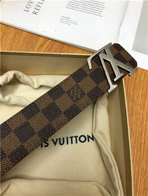 Louis Vuitton LV INITIALES 40MM BELT Damier Ebene Anti-Silver High