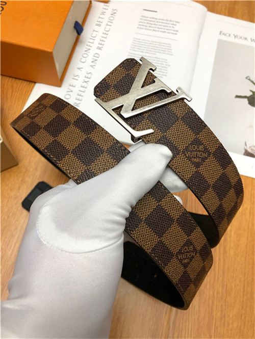 Louis Vuitton LV INITIALES 40MM BELT Damier Ebene Anti-Silver High