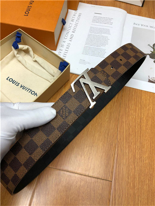 Louis Vuitton LV INITIALES 40MM BELT Damier Ebene Anti-Silver High