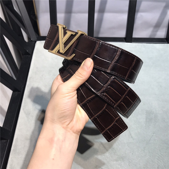 Louis Vuitton LV INITIALES 40MM BELT Crocodile High