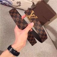 Louis Vuitton LV INITIALES 40MM Reversible BELT Damier Ebene High