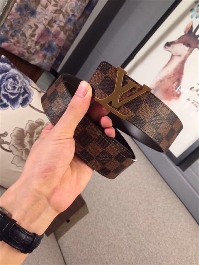 Louis Vuitton LV INITIALES 40MM Reversible BELT Damier Ebene High