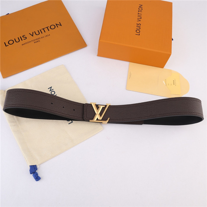 Louis Vuitton LV PYRAMIDE 40MM BELT Leather Brown High