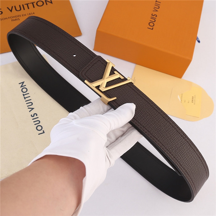 Louis Vuitton LV PYRAMIDE 40MM BELT Leather Brown High