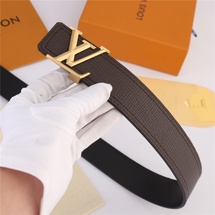 Louis Vuitton LV PYRAMIDE 40MM BELT Leather Brown High