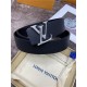 Louis Vuitton LV INITIALES II 40MM BELT Leather High