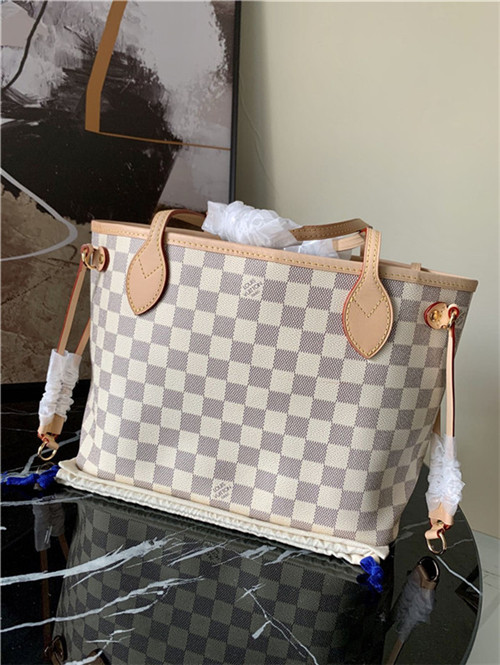 Louis Vuitton NEVERFULL PM Damier Azur Beige High