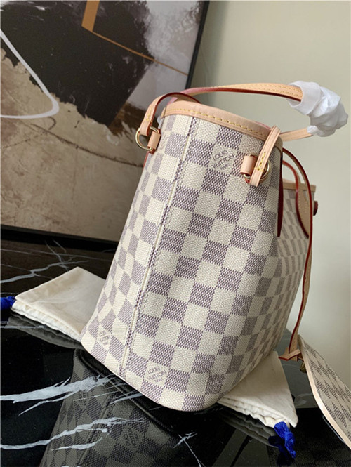 Louis Vuitton NEVERFULL PM Damier Azur Beige High