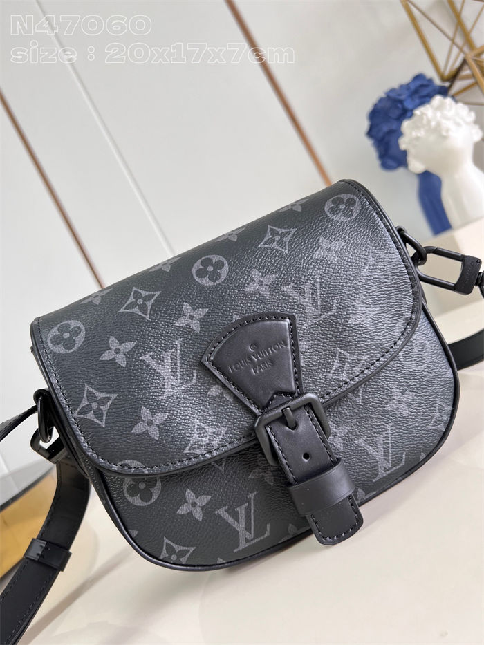 Louis Vuitton Montsouris Messenger PM Monogram Macassar M47060 High