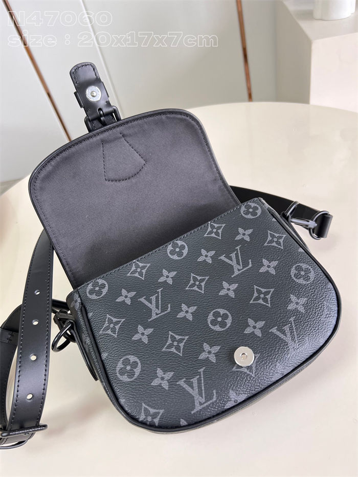 Louis Vuitton Montsouris Messenger PM Monogram Macassar M47060 High