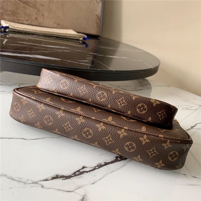 Louis Vuitton Multi Pochette accessories Monogram Canvas Blue High