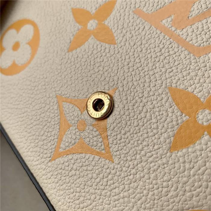 Louis Vuitton FÉLICIE POCHETTE Monogram Empreinte Cream/Saffron High