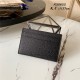 Louis Vuitton DOUBLE CARD HOLDER Black High