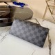 Louis Vuitton BRAZZA WALLET Damier Graphite High