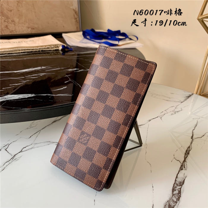 Louis Vuitton BRAZZA WALLET Damier Ebene High