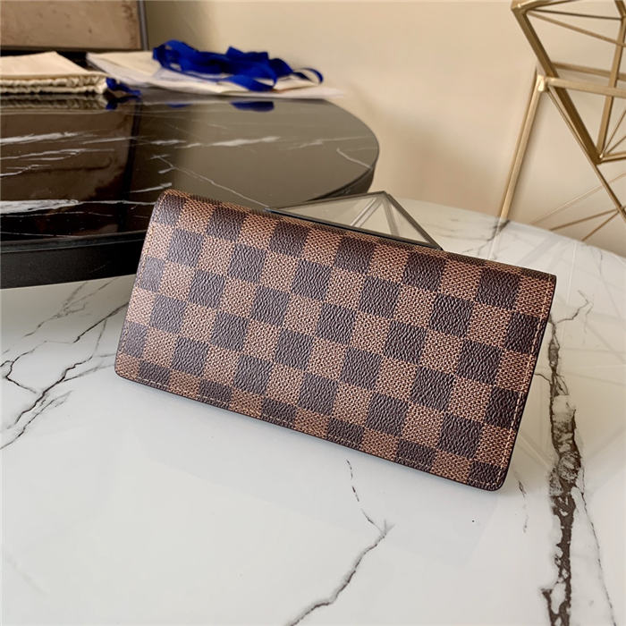 Louis Vuitton BRAZZA WALLET Damier Ebene High