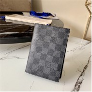 Louis Vuitton PASSPORT COVER Damier Graphite High