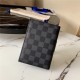 Louis Vuitton PASSPORT COVER Damier Graphite High