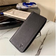 Louis Vuitton ZIPPY WALLET VERTICAL Taurillon Black High