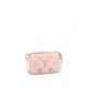 Louis Vuitton MINI POCHETTE ACCESSOIRES Monogram Empreinte Pink High