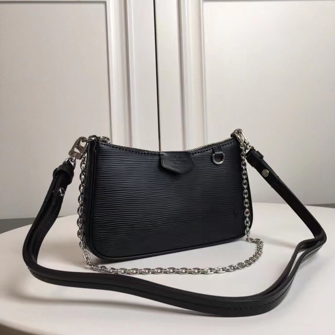 Louis Vuitton EASY POUCH ON STRAP Epi Black High