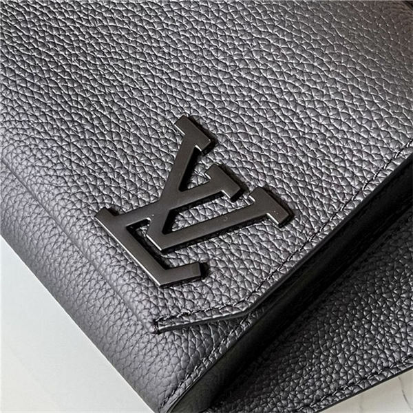 LV Aerogram Slingbag grained calf Black High