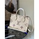 Louis Vuitton ONTHEGO PM Monogram Empreinte Cream/Bois High