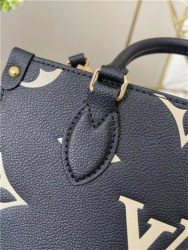 Louis Vuitton ONTHEGO PM Monogram Empreinte Black/Beige High