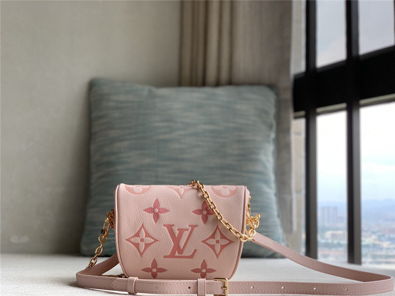 Louis Vuitton Mini Bumbag Monogram Empreinte embossed supple grained cowhide leather M82347 Gradient Pink High