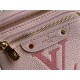 Louis Vuitton Mini Bumbag Monogram Empreinte embossed supple grained cowhide leather M82347 Gradient Pink High