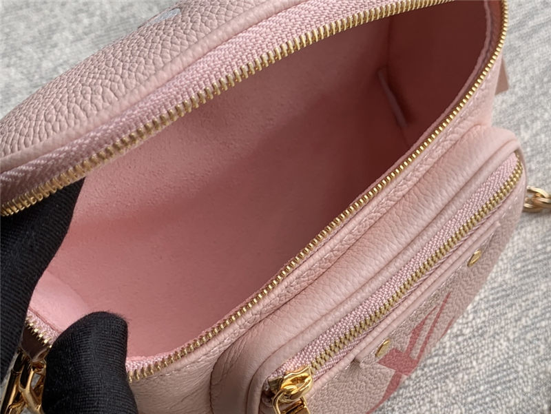 Louis Vuitton Mini Bumbag Monogram Empreinte embossed supple grained cowhide leather M82347 Gradient Pink High