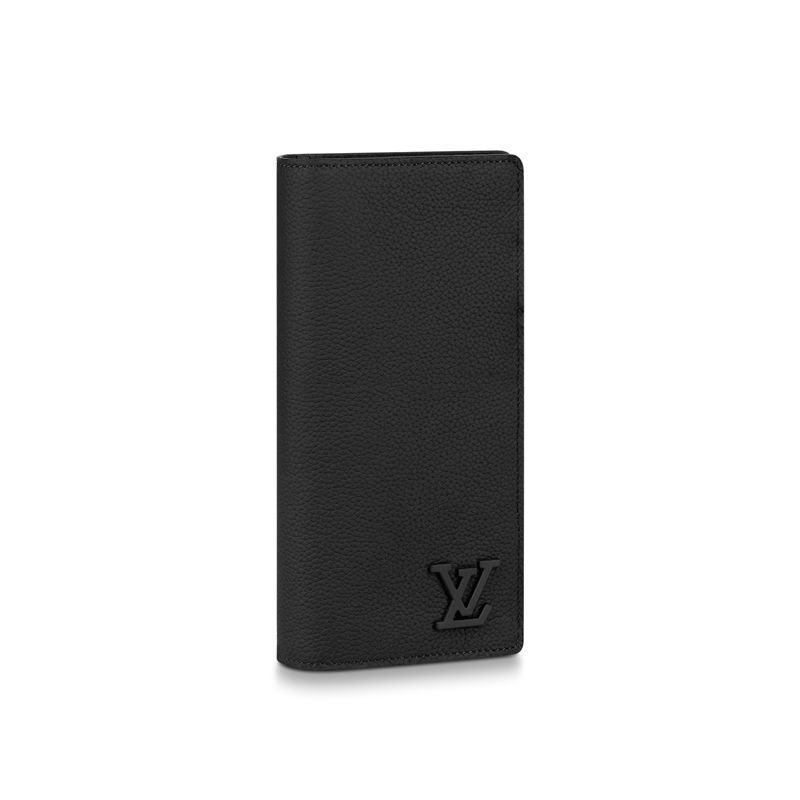 Louis Vuitton BRAZZA WALLET LV Aerogram calf leather High