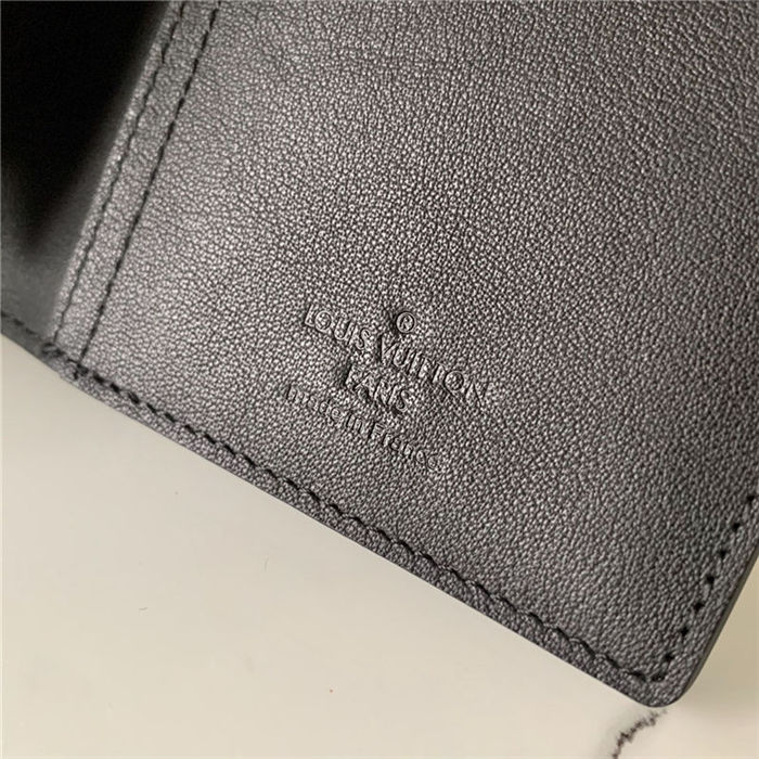 Louis Vuitton BRAZZA WALLET LV Aerogram calf leather High