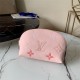 Louis Vuitton COSMETIC POUCH PM Monogram Empreinte Pink High