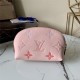 Louis Vuitton COSMETIC POUCH PM Monogram Empreinte Pink High