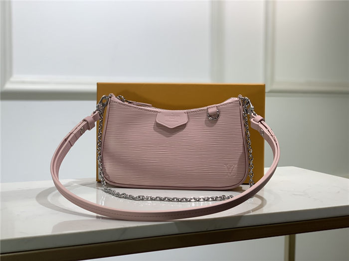 Louis Vuitton EASY POUCH ON STRAP Epi Rose Ballerine Pink High